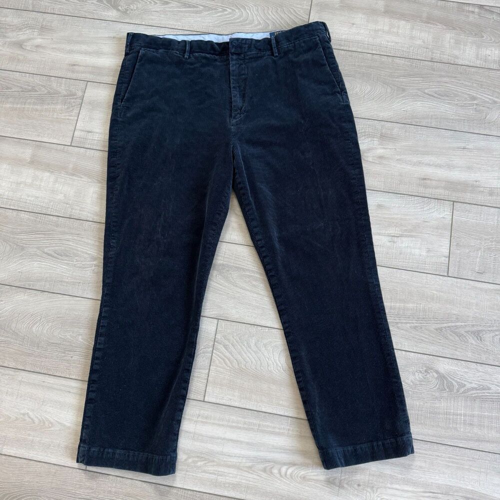 Polo Ralph Lauren Men's Stretch Classic Fit Corduroy Pants Deep Navy Blue, 40"